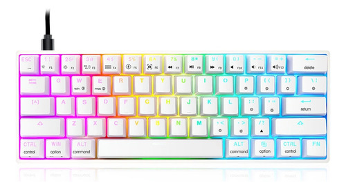 Teclado Skyloong Sk61 Pudding Keycaps Pbt Gateron Brown 60%