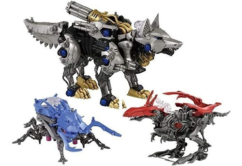 Zoids Wild Zw34 Gatlingfox &amp; Zw09 Raptor &amp; Zw07 Kuw.