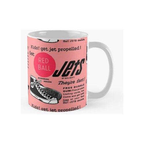 Taza Jets De Bolas Rojas - Advert Calidad Premium