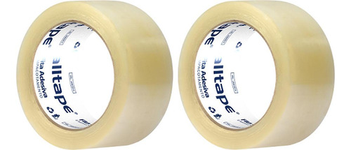 Kit 2 Fitas De Embalagem Alltape 48mm X 100m Transparente