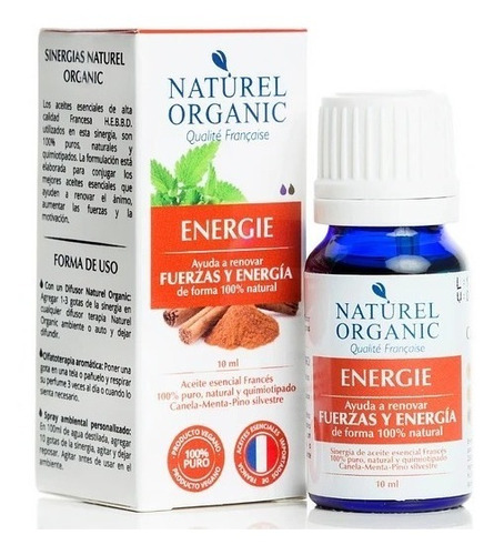 Sinergia Aromaterapia Energie 10ml Naturel Organic