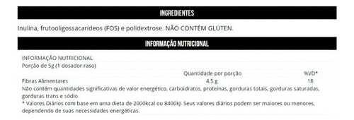 2x Bio Fibras 260g - Inulina + Pré Bioticos - Max Titanium