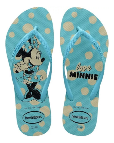 Chinelo Havaianas Feminino Slim Minnie Disney 