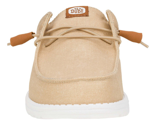 Hey Dude Wally Slip Stretch Canvas Tan/blanco Hombre