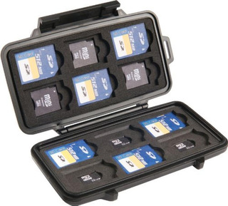 Estuche portátil de almacenamiento con cremallera para tarjetas de memoria SD SDHC MMC CF Micro SD negro 2 unidades 8 páginas y 22 compartimentos 