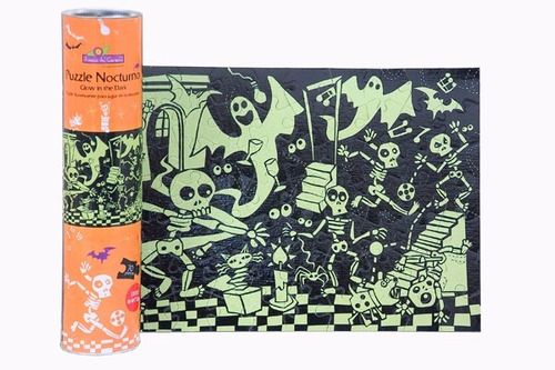 Puzzle Nocturno Fluorescente 70 Piezas Fiesta Esqueletos Jc