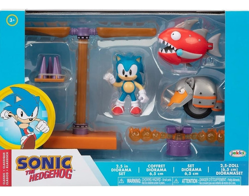 Sonic The Hedgehog Diorama Set De Figuras 2.5 Sonic Y Tails