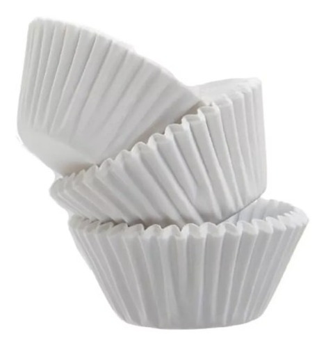 Capacillos Blancos N°1,5 Mini Cupcake O Trufas 100 Pzas