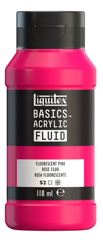 Tinta Acrílica Liquitex Basics Fluid 118ml Fluorescent Pink