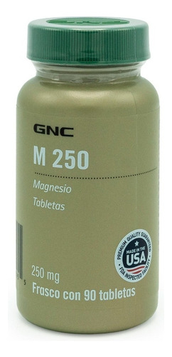 Gnc Minerales M250 Magnesio 250 Mg - 90 Tabletas