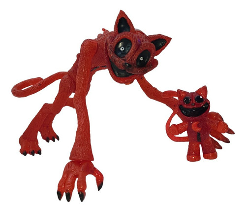 Figura Catnap Gato Rojo Smiling Critters Con Luz Y