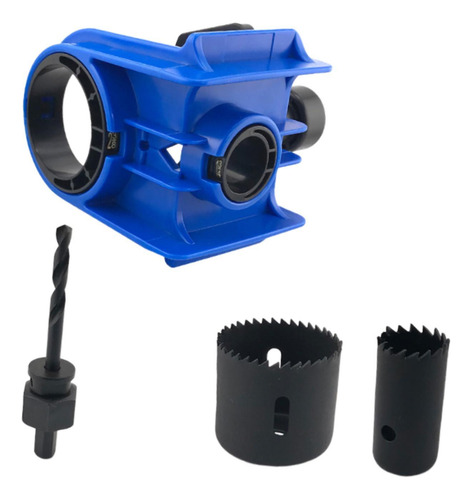 Kit De Instalação De Fechadura De Porta Com 2 Buchas Azul