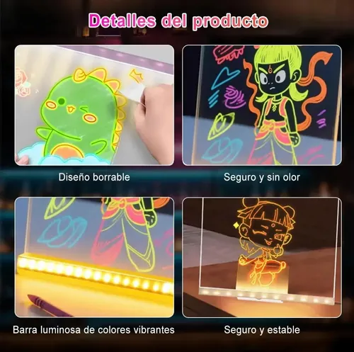 Pizarra Luminosa Led Tablero De Mensajes Luminoso Material E Pizarra Luminosa Led Tablero De Mensajes Luminoso Material E