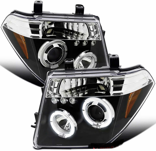 Par De Faros Halo / Led Nissan Frontier 2005 2006 2007 2008