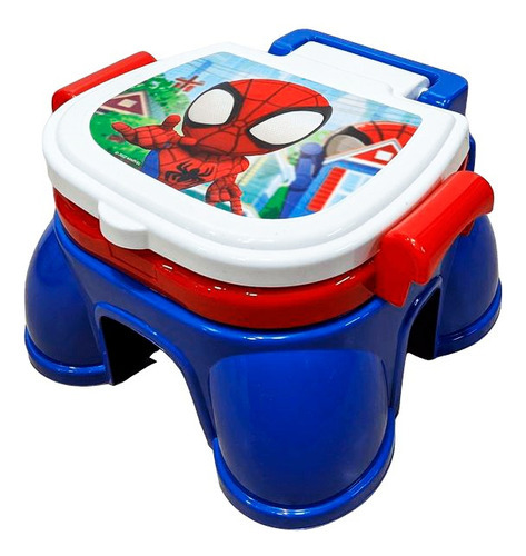 Pelela Infantil 3 En 1 Marvel Eco Spidey Spiderman. Color Rojo y Azul