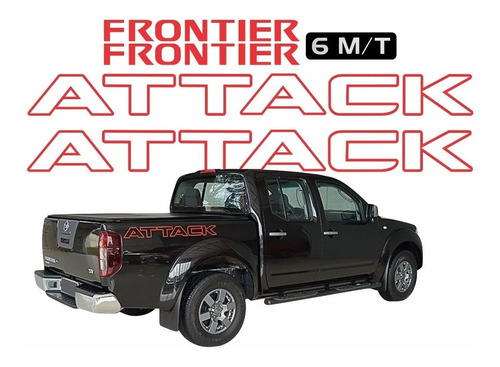 Calco Camioneta Lateral Nissan Frontier Attack 6 M/t Kit006