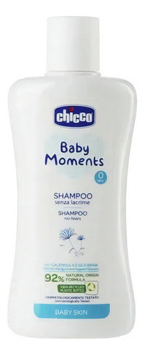  Shampoo Chicco Baby Moments Sem Lagrimas 200ml