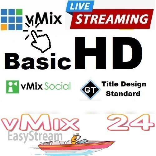 Vmix Basichd 1920x1080 Full Hd Chroma Key E 3 Redes Sociais