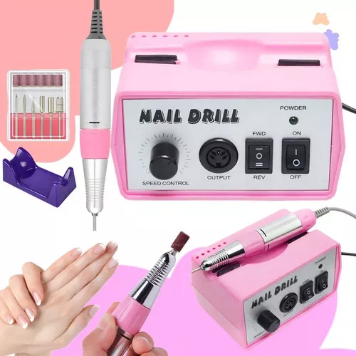 Torno De Uñas Drill Profesional 35.000 Rpm Tornasolado Nails