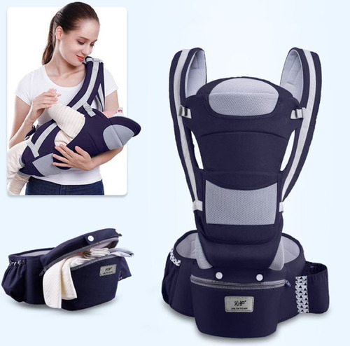 Cargador Canguro Ergonomico Asiento Y Maletica Para Bebe