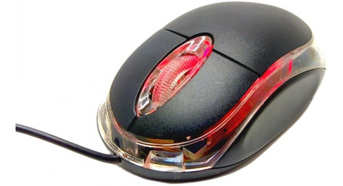 Mouse Òptico Preto Com Fio Notebook Pc Kapbom Ka - 601