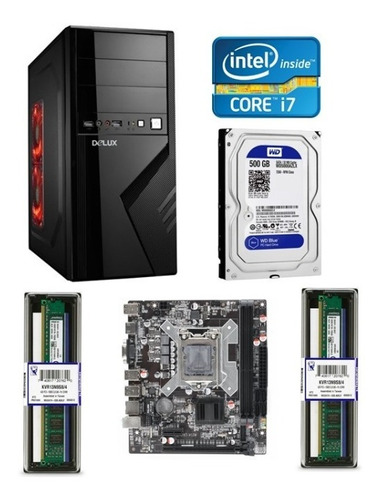 Cpu  Intel Core I7 8gb De Ram 500gb Disco Duro