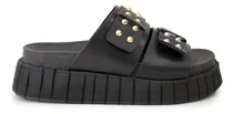 Comprar Sandalias Mujer Zuecos De Cuero Plataforma Livianos Urbanos