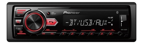 Som automotivo Pioneer MVH 295BT com USB e bluetooth