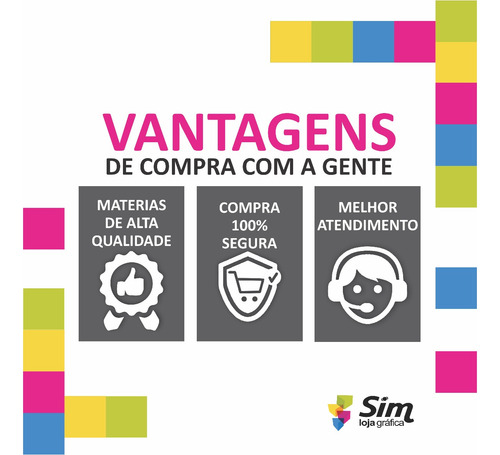 100 Adesivo 5x5 Cm Personalizado