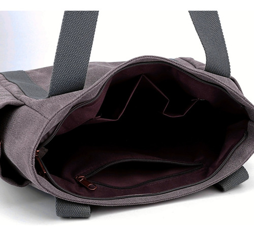 Bolsa Feminina De Ombro Em Lona De Algodão