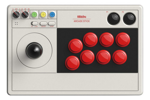Arcade Fight Stick Retro De 8 Bits Con Joystick Para Switch