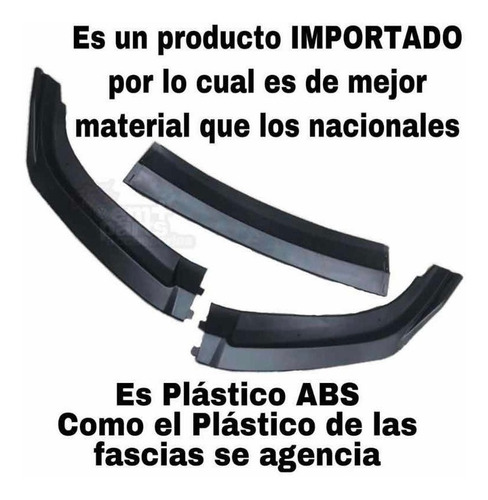 Imagen 9 de 9 de Líp R Universal Spoiler Faldón 3 Piezas Importando Bumper