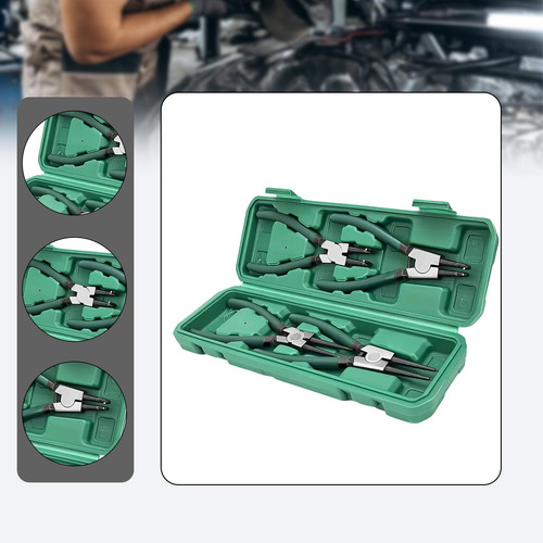 Alicates De Alicates De Anillo De Ondulación 4x Circlip Kit