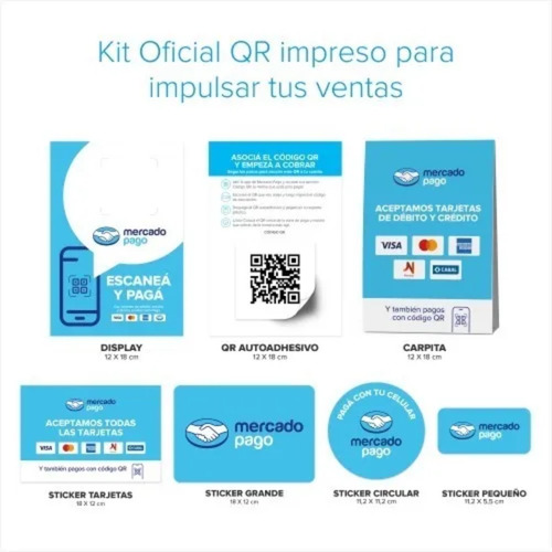 Imagen 8 de 10 de Kit Mercado Pago Point Mini Y Qr Nuevo Tarjetas Sin Contacto