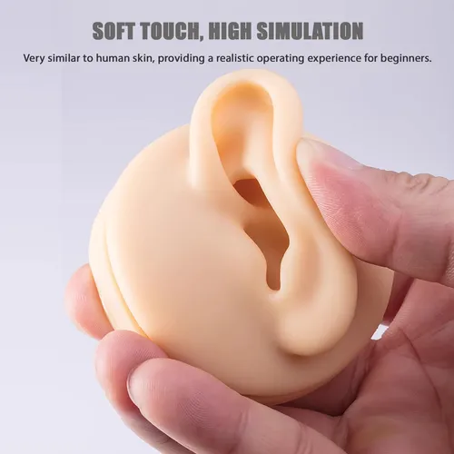 7 Piezas De Piercing Para Practica, Simulacion De Silicona S