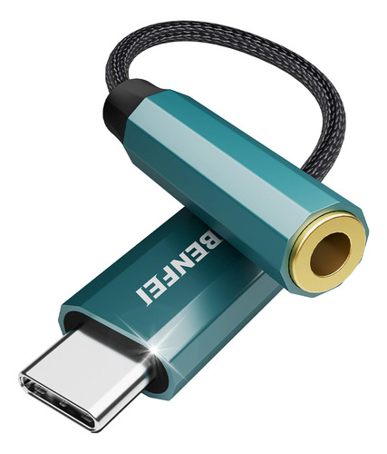 Adaptador Áudio Benfei Usb C P/3.5mm Fêmea Azul