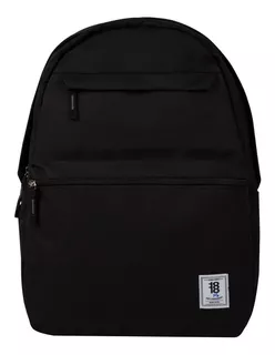 Mochila escolar Chenson Escolar 1818 color negro diseño liso 27L