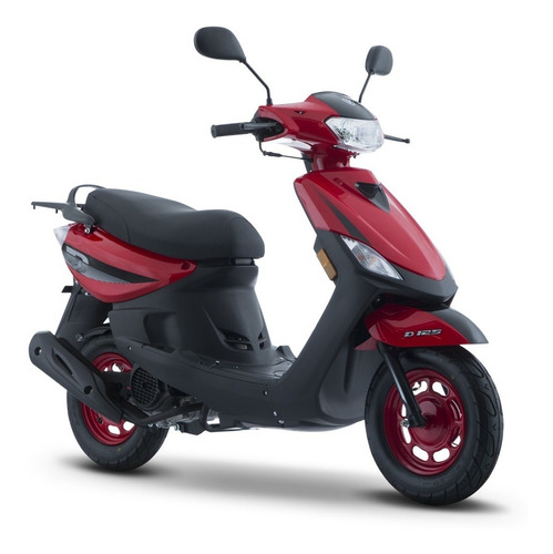 Moto Italika D 125 Negro Rojo