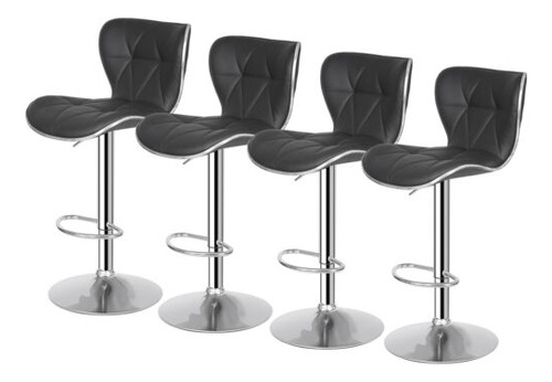 Shell Bar Stools Set Of 4 Adjustable Height Swivel Bar S Bbc