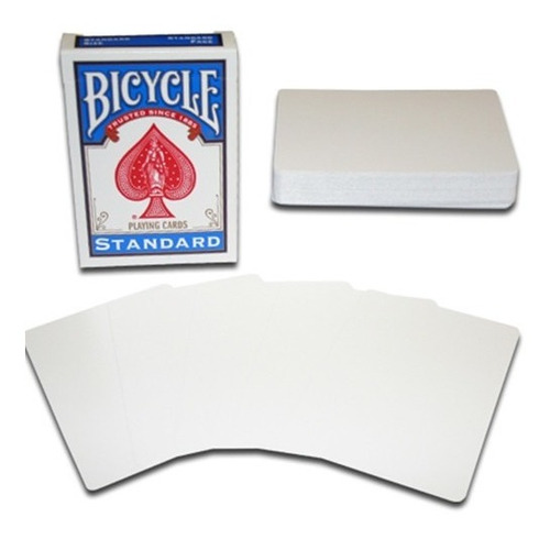Cartas Doble Blancas Para Trucos De Magia Bicycle Original
