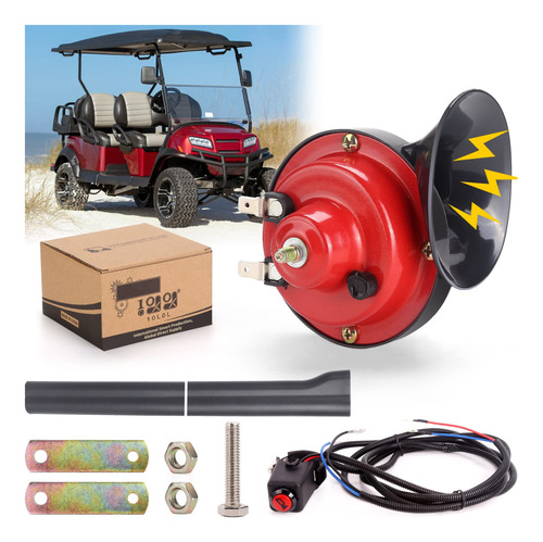 Kit Bocina Carrito Golf 12 Voltio Interruptor Arne Cable Atv