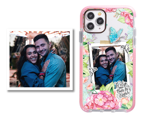 Funda Para iPhone Flores Personalizada Con Tu Foto Favorita