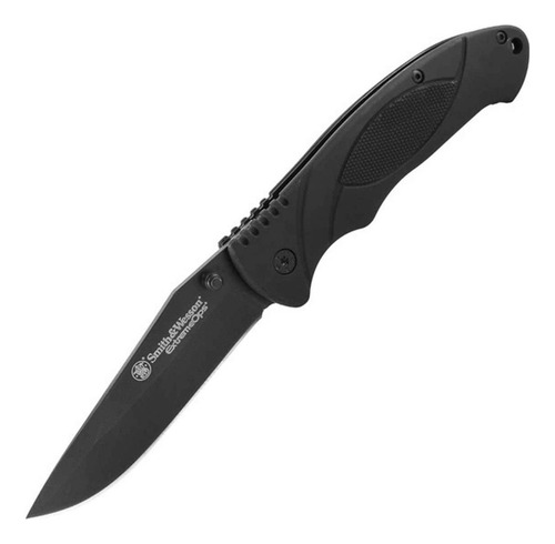 Cuchillo Smith Wesson Swa25 de goma para Extreme Ops, color negro