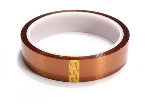 Rollo De Cinta Kapton  20mm Adherencia Cama Impresora 3d