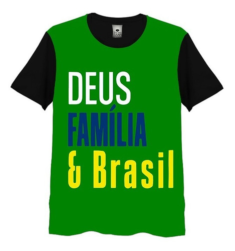 Camiseta Feminina Bolsonaro Deus Familia Brasil 2022 Camisa