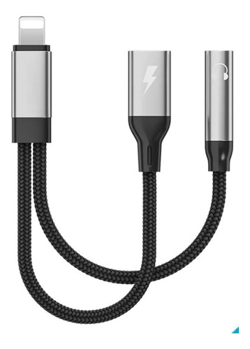 Adaptador De Cable Auxiliar 2 En 1  Para iPhone Interfaz Ip