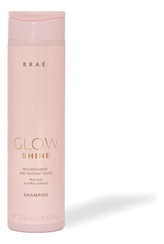  Shampoo Braé Glow Shine 250ml Nutrição E Brilho Radiante