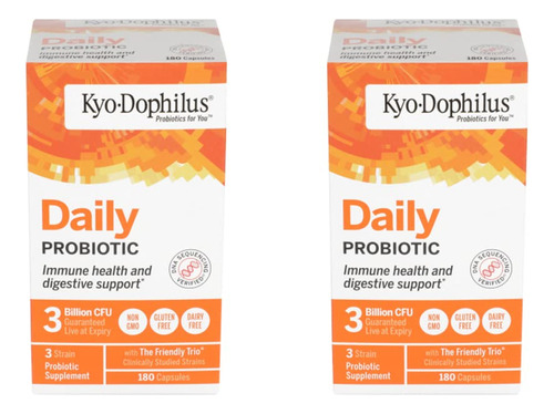 Kyolic - Probitico Kyo-dophilus - 180 Cpsulas, Paquete De 2