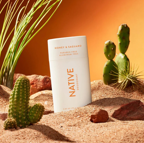 Desodorante Vegano Native, Libre De Parabenos Y Aluminio 75g Fragancia Honey y Saguaro