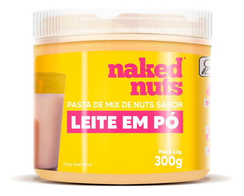 Pasta De Mix De Nuts Com Leite Em Pó 300g - Naked Nuts